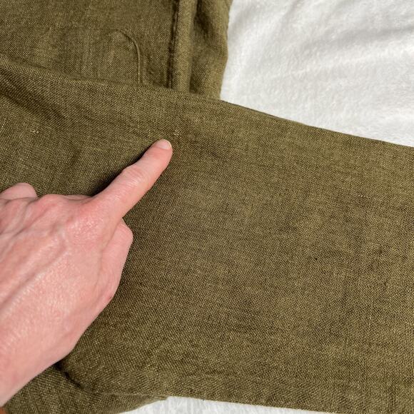 Isabella Bird Women's Linen Jacket Size P Blazer Lagenlook Minimalist Business - Picture 7 of 8